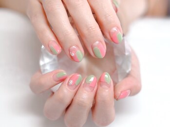 ラーシューシュ(la-chou-chou)/シンプルネイルコース ¥6500