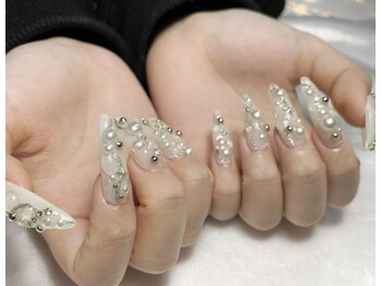 レディスペネイル ノマエ 名駅店(Redispe nail nomae)/WHITE Y2K