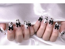 エムズ ネイルサロン(M2)/フレンチヒョウ柄