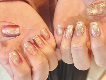 ガラス玉マグ×ピンクニュアンス