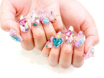 ネイルコレクション ピンク(Nail Collection Pink)/スカルプ放題♪カラフルビジュー