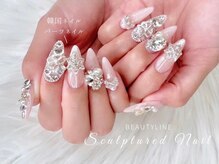 ビューティー ライン 藤沢店(BEAUTY LINE)の雰囲気（スカルプは紙を装着してアクリルパウダーで作っていきます！）