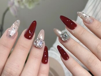 Best Nail 銀座店【ワンホンネイル・スカルプ・パラジェル・上品ジェルネイル】/バレンタインネイル