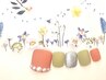 【フットジェル】一色塗り(何色でもOK!ストーン10粒)+甘皮ケア&フットバス
