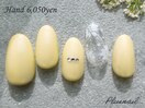(3424)クリアベース×白フラワー