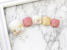 ネイルサロンフォーユー(for u)/シェル×スタッズ♪￥７５００