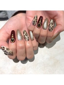 ラウンジ渋谷 本店(RounGe SHIBUYA)/レオパードネイル