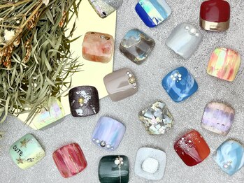 シェラック親指アート付フット