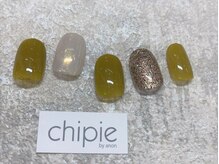 シピー(chipie by anon)/カーキグリーン×オーロラ ¥5580