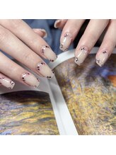 プリュネ(Prune)/ピンク/ストーン/シンプル