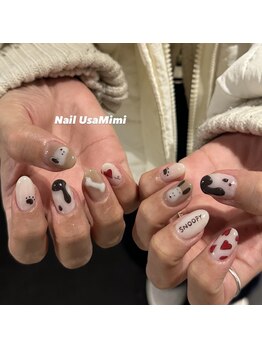 ネイル ウサミミ(Nail UsaMimi)/バレンタインネイル