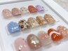 【Handネイル】上品シンプルアート2本ネイル