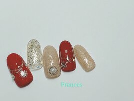 雪の結晶ネイル