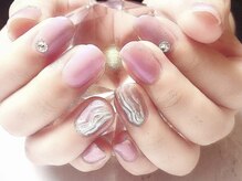 フレイムス アイラッシュ アンド ネイル(FRAMES)/パープル×ピンクニュアンス