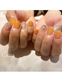 キュアーズ ネイル(CURES NAIL)/オレンジニュアンス♪