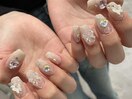 フリーアート♪キラキラネイル