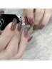 [hand]  平日限定　ワンカラー+シンプルパーツorアート2 本　　¥7700