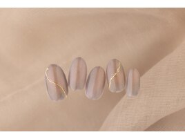 シンプルミラーアートネイル