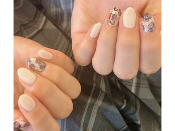 水彩花デザイン♪