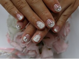 ウェディング結婚式3D花フレンチ