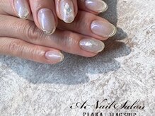 エーネイルサロン プラーカ本店(A-Nail Salon)/マグ×ミラーフレンチ