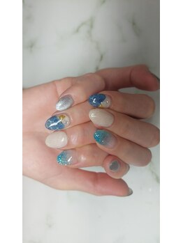 ネイルサロン エーナイン ザ ビッグ豊平店/持ち込みデザイン