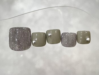 クレモアネイル 浦和店(CLEMORE NAIL)/キラキラフットネイル