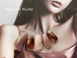 【べっ甲ネイル】