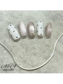 うるうる×ドットネイル