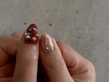 ヴィヴィアン ネイル(Vivian nail)/クリスマス リース ツリー