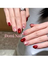Domi Nail Salon 渋谷店　長さだし/持ち込み/フィルイン/ワンホン/ドットアートネイル＊