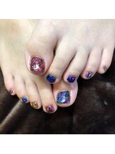 ピピランチェ(PIPIRANCHE)/アート系フットネイル