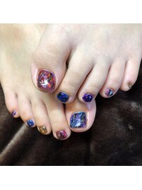 アート系フットネイル