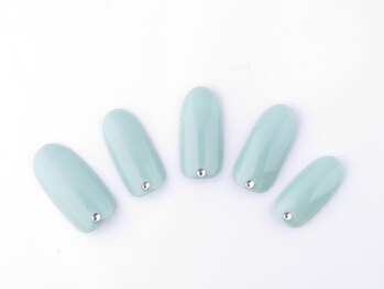 ネイルサロン ディーバ ギンザ(Nail salon Diva GINZA)/One color plus（根本ストーン）