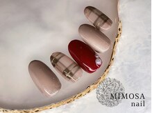 ミモザネイル(MIMOSA Nail)/チェックネイル
