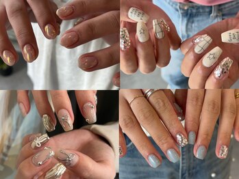 ラグネイル オキナワ コザ店(lag nail OKINAWA)の写真/季節に合わせたトレンドネイルも定額で♪シンプルだけど、華やかにしたい方や個性派さんにもオススメ◎