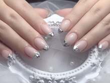 ジュジュネイルサロン 渋谷(JUJU NAIL SALON)/ガラスフレンチ