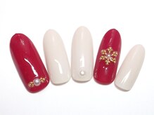 ワンネイル(ONE NAIL)/＃冬ネイル＃雪の結晶