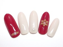 ＃冬ネイル＃雪の結晶