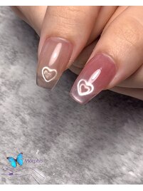 自爪伸ばし中ハートマグネイル