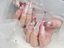 クリスマス/冬ネイル/ツイード