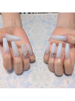 ブルーパウダーネイル