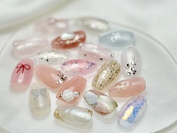 ネイルサロン リッチーズ(nail salon Riches)/ワンカラーにプラスデザイン♪