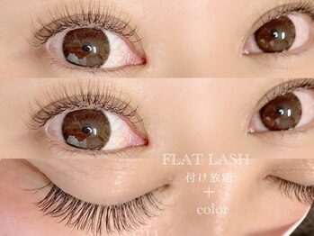 まつげパーマ&マツエクsalon Rimi【リーミ】 深井店【3月16日 OPEN(予定)】/フラットラッシュ×カラー