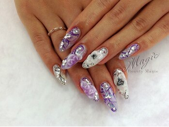 ネイルサロン ビューティーマジック 川口店/エンボスフラワー