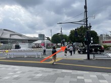 グリーンピール エルモナ(GREENPEEL ELMONA)/【道順】千駄ヶ谷駅を背に