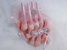 【ス－パ－ロング チップ長さだし】ワンカラー/ラメグラー/フラッシュ ¥11800