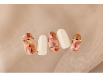 エムスラッシュネイル 本牧店(M SLASH)/ニュアンス秋ネイル