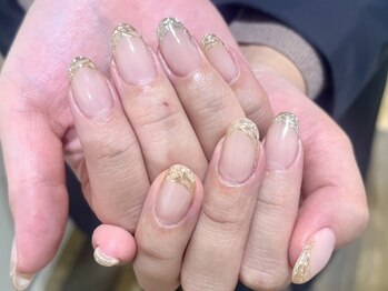 プロテア(protea)/ニュアンスフレンチネイル