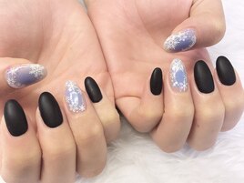 マット結晶ネイル☆